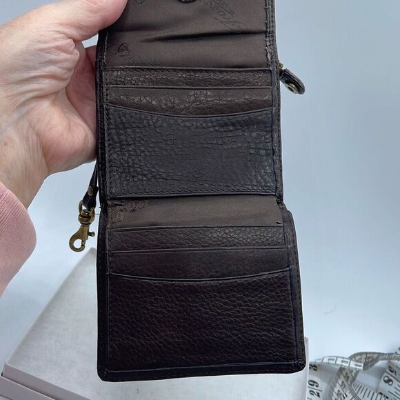 Vintage Fossil brown leather bi fold wallet. - Picture 6 of 8